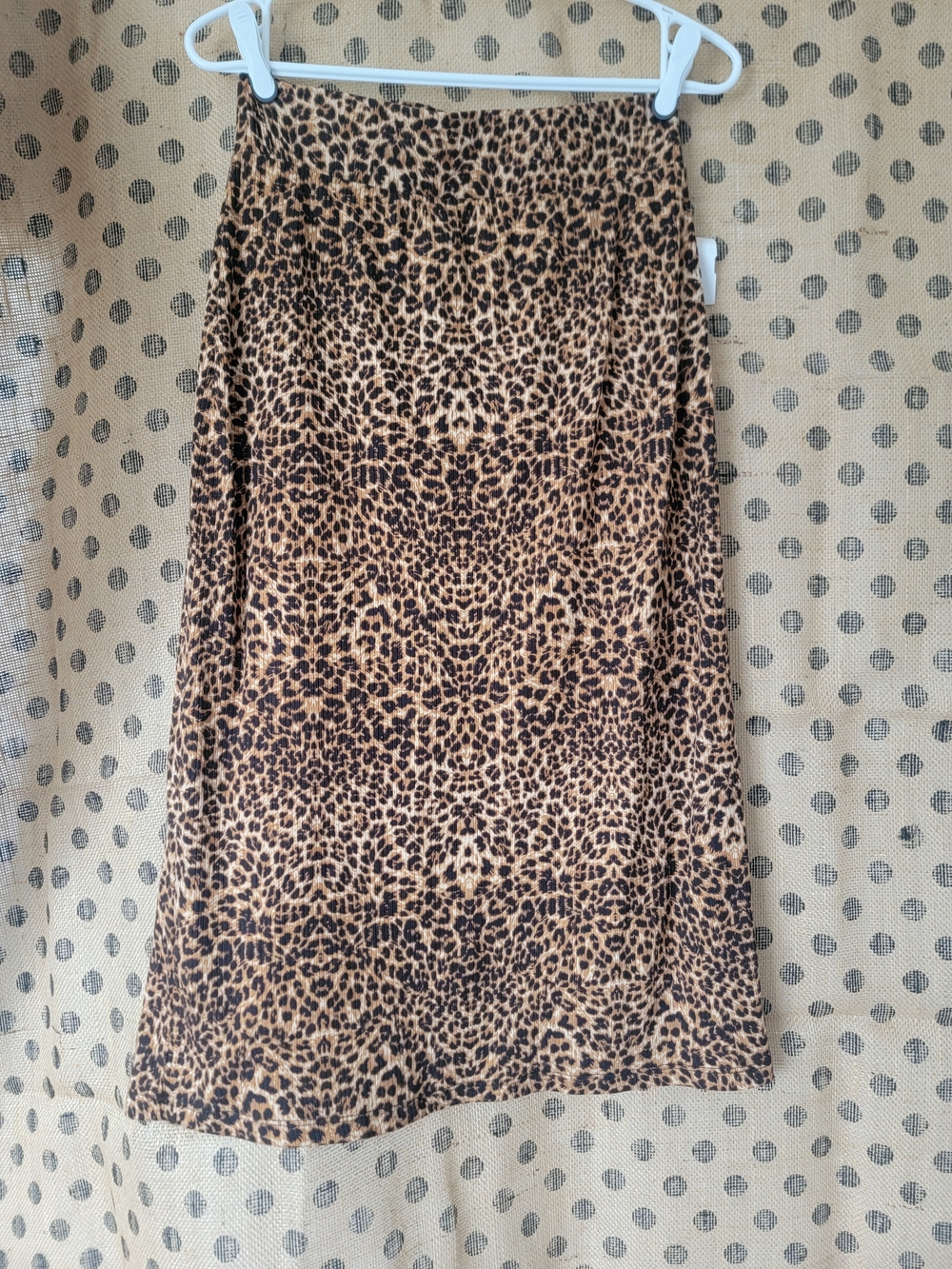 Jackson Rowe Leopard Print Midi Skirt in Brown and Black